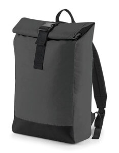 hi vis:reflektierender roll-top rucksack - Rucksäcke mit Logo