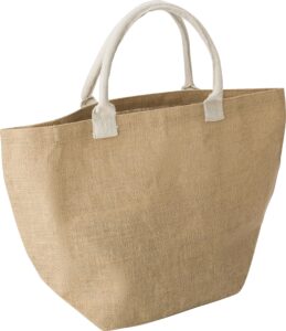jute:Einkaufstasche Zac - Shopper mit Logo