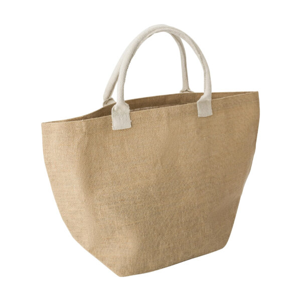 jute:Einkaufstasche Zac - Shopper mit Logo