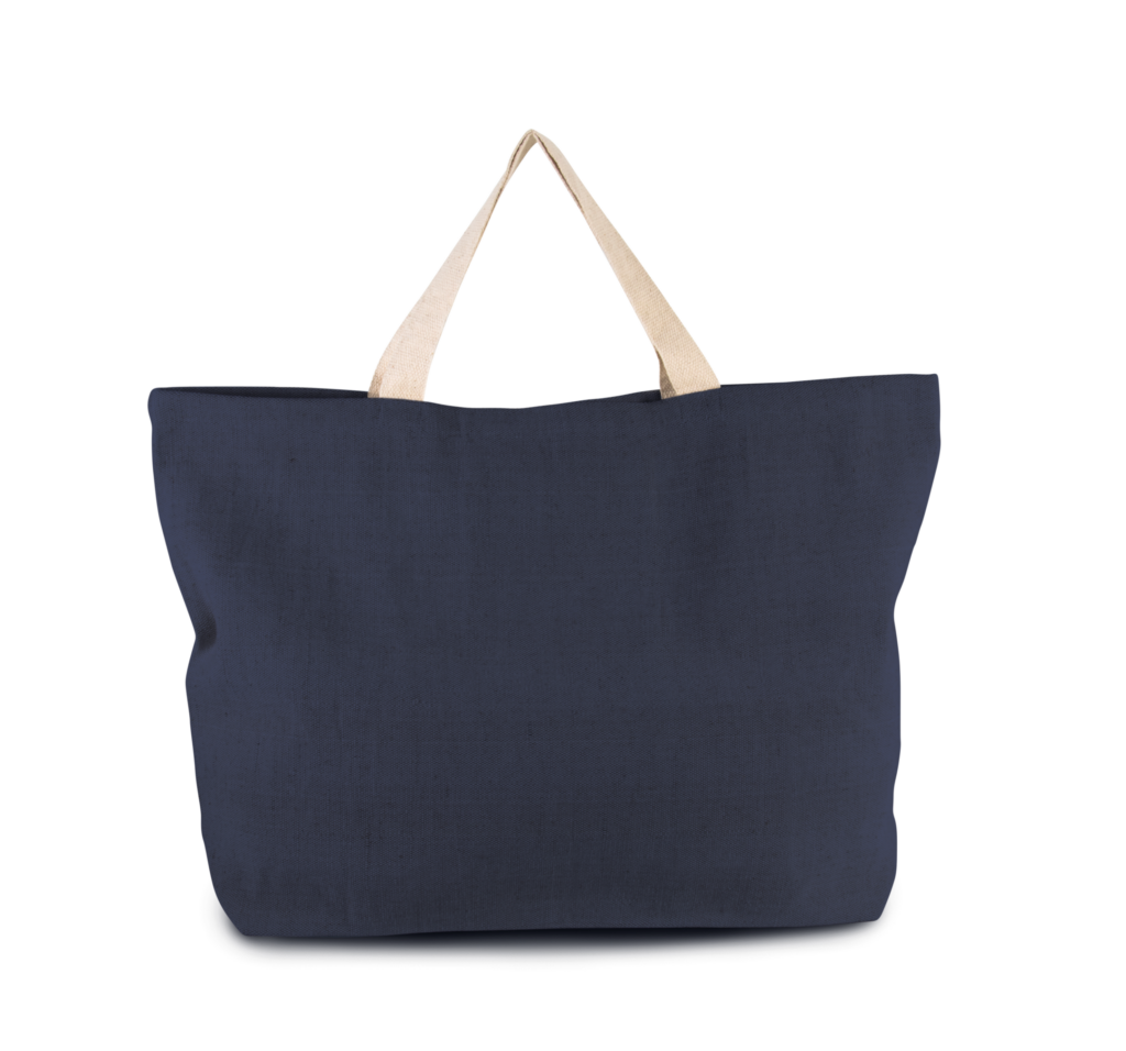 cotton:Beuteltasche im Vintage-Look - Shopper mit Logo
