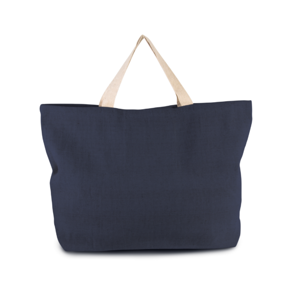 cotton:Beuteltasche im Vintage-Look - Shopper mit Logo