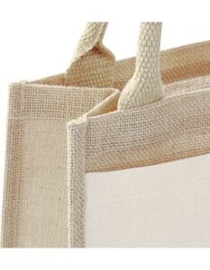 jute:cotton pocket midi bag - Ansicht 4