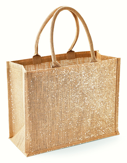 jute:glänzender jute shopper