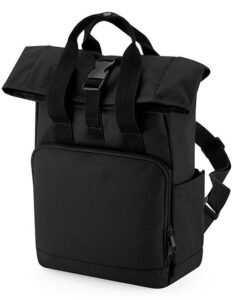 Recycled Mini Twin Handle Roll-Top Backpack - Rucksäcke mit Logo