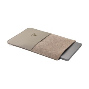 Recycled Felt & Apple Leather Laptop Sleeve 16" - Ansicht 4