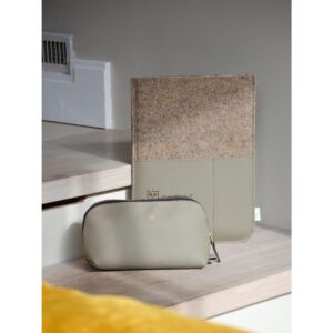 Recycled Felt & Apple Leather Laptop Sleeve 16" - Ansicht 6