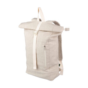 Hanf (280 gr/m2) Rolltop Rucksack Margarete - Rucksäcke mit Logo