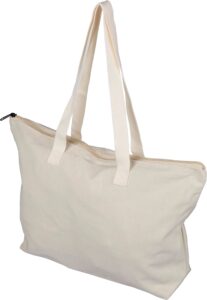 Tragetasche aus recyceltem Polycotton (330 g/m2) Malina - Shopper mit Logo