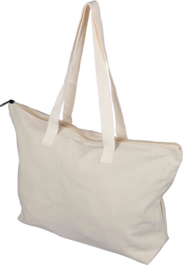 Tragetasche aus recyceltem Polycotton (330 g/m2) Malina - Shopper mit Logo