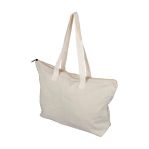 Tragetasche aus recyceltem Polycotton (330 g/m2) Malina - Shopper mit Logo