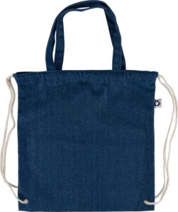 Recycelte Denim-Kordeltasche Dex - Ansicht 2