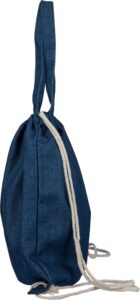 Recycelte Denim-Kordeltasche Dex - Ansicht 6