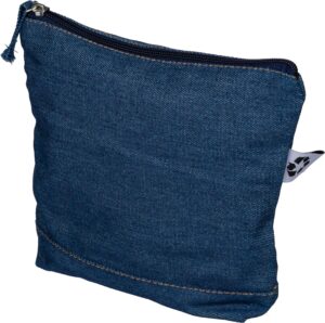 Kosmetiktasche aus recyceltem Denim Orin - Etuis & Kulturtaschen mit Logo