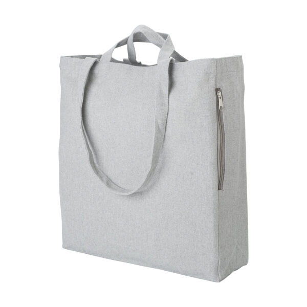 Einkaufstasche aus recycelter Baumwolle Bennett - Shopper mit Logo