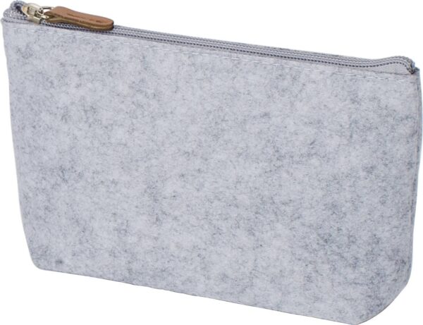 rPET-Filz-Kosmetiktasche Lucy - Etuis & Kulturtaschen mit Logo