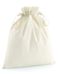 Organic Cotton Draw Cord Bag - Accessoires mit Logo