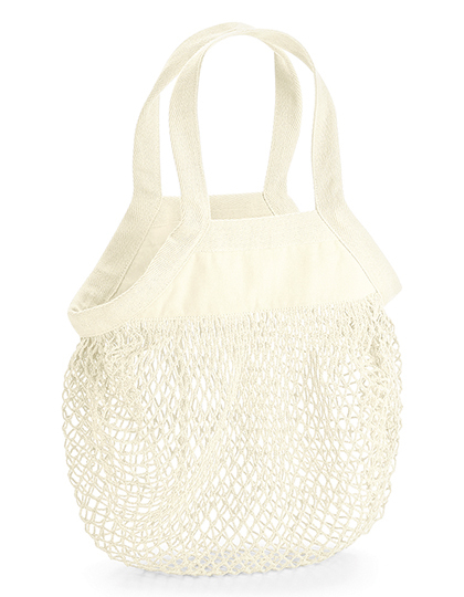 Organic Cotton Mini Mesh Grocery Bag - Shopper mit Logo