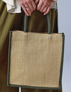 Natural Starched Jute Midi Bag - Ansicht 6