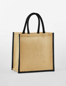 Natural Starched Jute Mini Gift Bag - Accessoires mit Logo