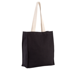 Shoppingtasche mit Seitenfalte - Shopper mit Logo