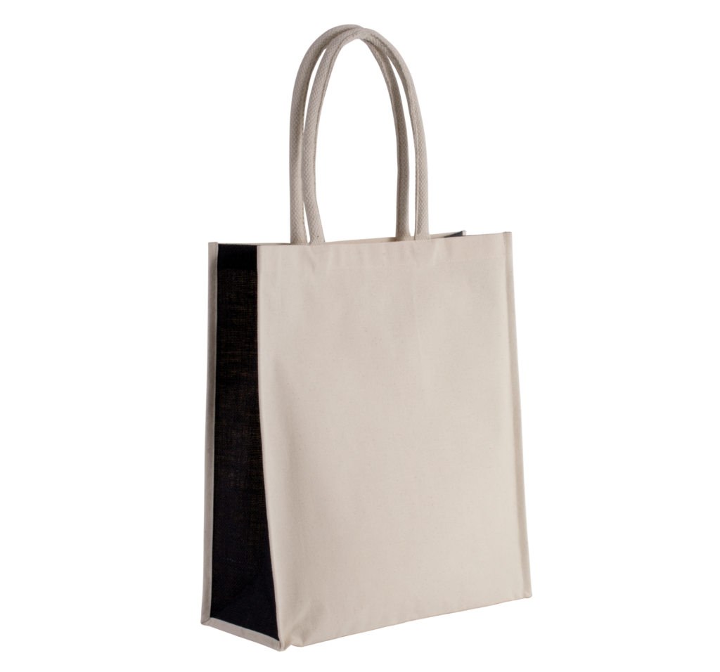 Baumwoll- / Jute-Shoppingtasche, 23 L - Shopper mit Logo