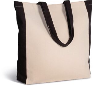 Zweifarbige Tasche im Cabas-Stil - Ansicht 4