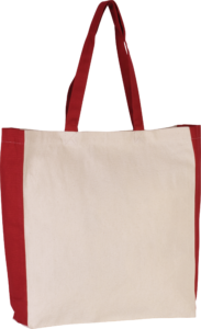 Zweifarbige Tasche im Cabas-Stil - Ansicht 3