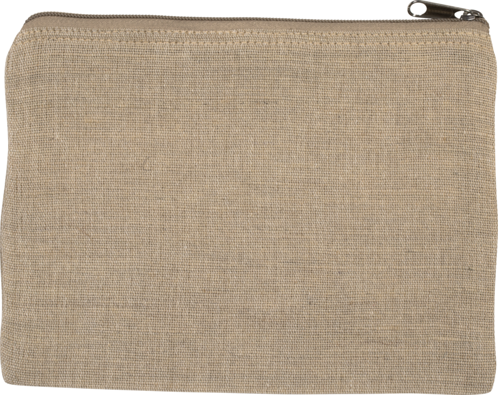 Kleine Tasche aus Jute-Baumwollmischgewebe