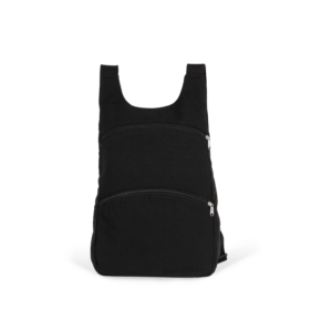 Recycelter Rucksack mit Anti-Diebstahlschutz-Tasche auf der Rückseite - Rucksäcke mit Logo
