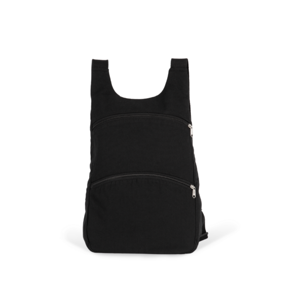 Recycelter Rucksack mit Anti-Diebstahlschutz-Tasche auf der Rückseite - Rucksäcke mit Logo