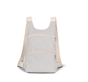 Recycelter Rucksack mit Anti-Diebstahlschutz-Tasche auf der Rückseite - Ansicht 4