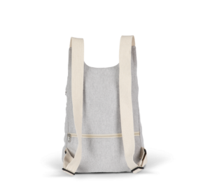 Recycelter Rucksack mit Anti-Diebstahlschutz-Tasche auf der Rückseite - Ansicht 3