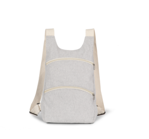 Recycelter Rucksack mit Anti-Diebstahlschutz-Tasche auf der Rückseite - Ansicht 2