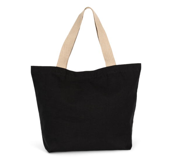 Große Shoppingtasche mit flachem Boden - Shopper mit Logo