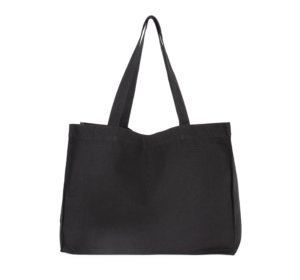 Große Shopping-Tasche aus Baumwoll-Canvas - Shopper mit Logo