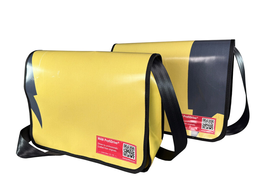 Referenzprojekt Crafted from originals - 150 Taschen aus MAN-Planen