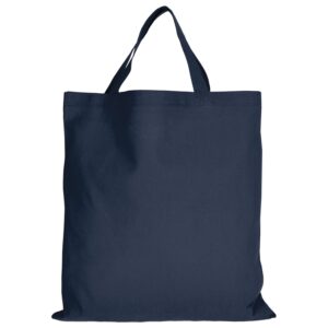 cotton:Tragetasche (kurze Henkel), Farbe Dunkelblau