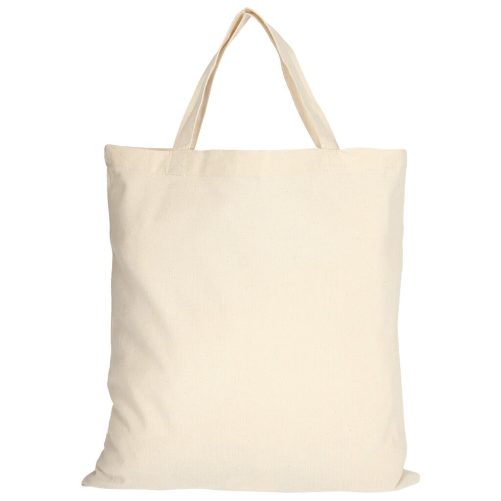 cotton:Tragetasche (kurze Henkel), Farbe Natur