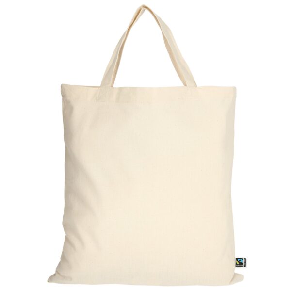 organic:fairtrade Tragetasche (kurze Henkel), Farbe Natur