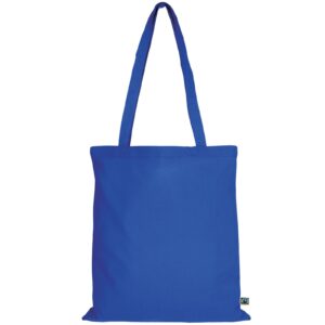 organic:fairtrade Tragetasche (lange Henkel), Farbe Royalblau