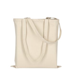 Canvas-Tasche mit zwei langen Henkeln, Farbe Natur