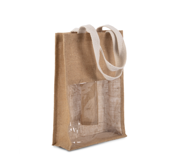 Doppelter Jute-Flaschenbeutel