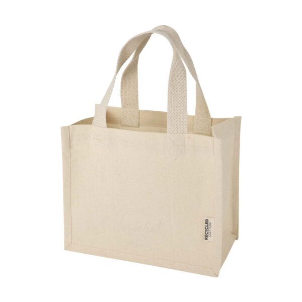 Odessa Mini-Tragetasche mit Bodenfalte aus 220 g/m² GRS Recyclingbaumwolle 9 L